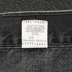2000s Levi's 550 Made in USA Black Denim Shorts Size 34