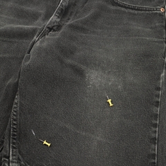 2000s Levi's 550 Made in USA Black Denim Shorts Size 34