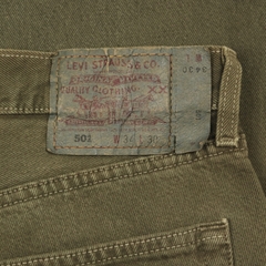 2000s Levi's 501 Olive Dyed Denim Jeans Size 33