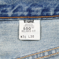 90s Levi's 550 Made in USA Denim Jeans 36