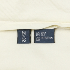 Polo Ralph Lauren Linen Silk Fabric White  Pants Size 35