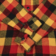 Vintage Melton Wool Made in USA Plaid Shirt Size L