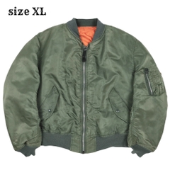 90s Alpha Industries MA-1 Flight Jacket Made in USA Size XL