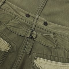 Schott Olive Herringbone Utility Pants Size 28