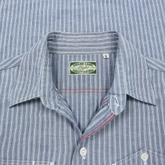Sugar Cane Japan Chambray Work Shirt Size S