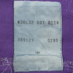 90s Levi's 501 Purple Dye Denim Jeans Size 34