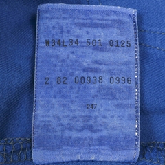 90s Levi's 501 Blue Dye Denim Jeans Size 32