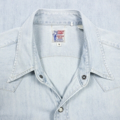 2012 Levi's Vintage Clothing Light Blue Western Shirt Size M