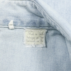 2012 Levi's Vintage Clothing Light Blue Western Shirt Size M