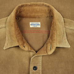 Sugar Cane Brown Corduroy Shirt Size L