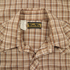 Vintage Temtex USA Plaid Western Shirt Size L