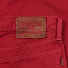 90s Bison Company Japan Red Denim Jeans Size 31