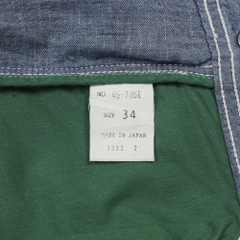 Spell Bound Japan Chambray Carpenter Shorts Size 36