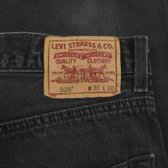 2000s Levi's 505 Black Denim Jeans Size 36