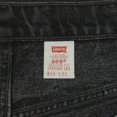 90s Levi's 505 Black Denim Jeans Size 35