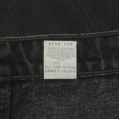90s Levi's 505 Black Denim Jeans Size 35