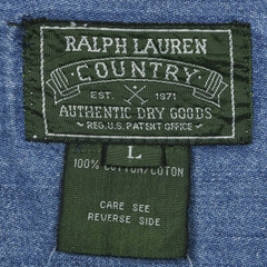 80s Polo Country by Ralph Lauren Denim Shirt Size XL