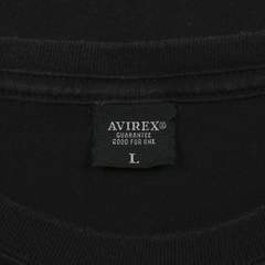 Avirex Big Logo Black T-Shirt Size M