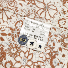 Mitsumine Floral Pattern Shirt L/S Size L