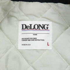 Vtg DeLong Made in USA Trucker Team Jacket Size L