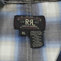 Vtg Double RL RRL USA Made Denim Chore Coat Size XL