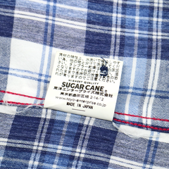 Sugar Cane Japan S/S Plaid Shirt Size M