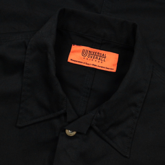 Universal Overall Black Chore Jacket Size L