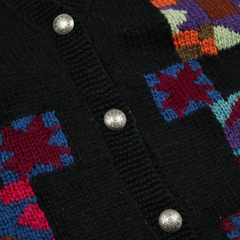 Vtg 80s L.L.Bean Wool Knit Cardigan Women Size S