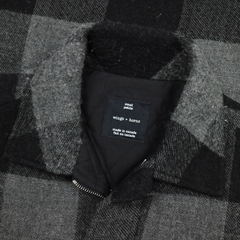 wings + horns Canada Buffalo Check Wool Jacket Size S