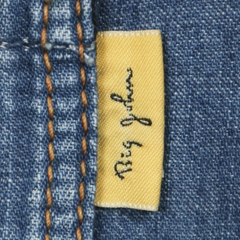 Big John Indigo Chambray Work Shirt Size S