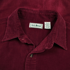 90s L.L.Bean Corduroy Button-down Shirt Size L
