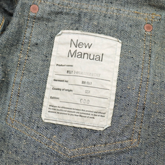New Manual #001 T-Back Denim Jacket 2026SSJK-YY-0001 Size L