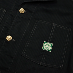 Sugar Cane HBT Black Railroad Jacket Size L