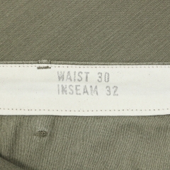 Coen Brand Olive Sateen Baker Pants Size 30