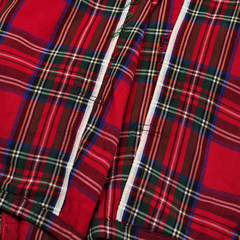 Vintage 50-60s Red Plaid Drizzler Jacket Conmar Zipper Size XL