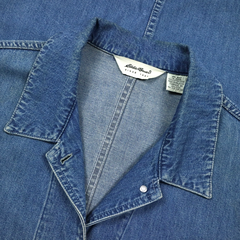 2000s Eddie Bauer Denim Chore Jacket Women Size L