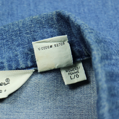 2000s Eddie Bauer Denim Chore Jacket Women Size L