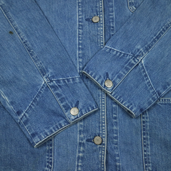 2000s Eddie Bauer Denim Chore Jacket Women Size L