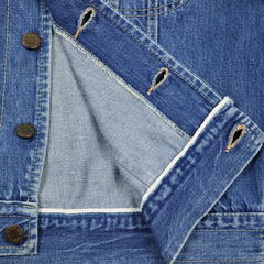 Vtg 70s Japan New Look Selvedge Denim Jacket Size S