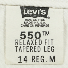 90s Levi's 550 USA White Denim Jeans Size 31