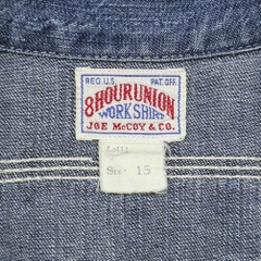 8Hour Union by Joe McCoy’s Denim Work Shirt Size M