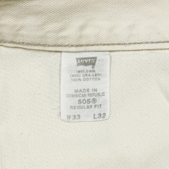2000s Levi's 505 Ivory Denim Jeans Size 33