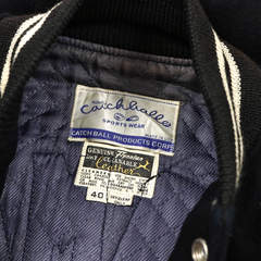 Vtg Catchball Made in USA Varsity Jacket Size L