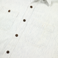 Sugar Cane Japan Stripe Work Shirt S/S Size M