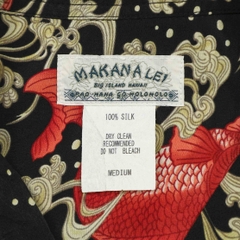 Makana Lei Silk Hawaiian Shirt Size M