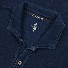 45rpm 45R Japan Indigo Polo Shirt Size XS