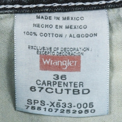 Wrangler Denim Carpenter Shorts Size 36