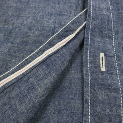Skull Jeans Selvedge Chambray Work Shirt Size S