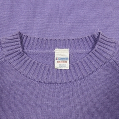 Vtg 80s Champion Knitted Logo Sweatshirt Size S
