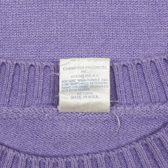 Vtg 80s Champion Knitted Logo Sweatshirt Size S
